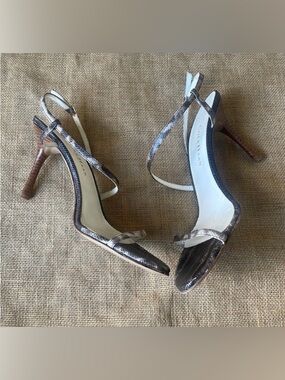 Cole Haan City Genuine, Snakeskin Heel Strap Sexy Size 9 1/2 B